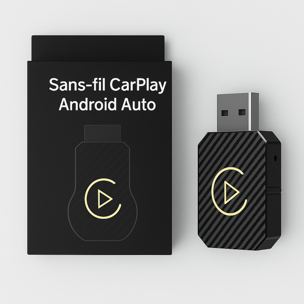 Boîtier CarPlay & Android Auto Sans Fil